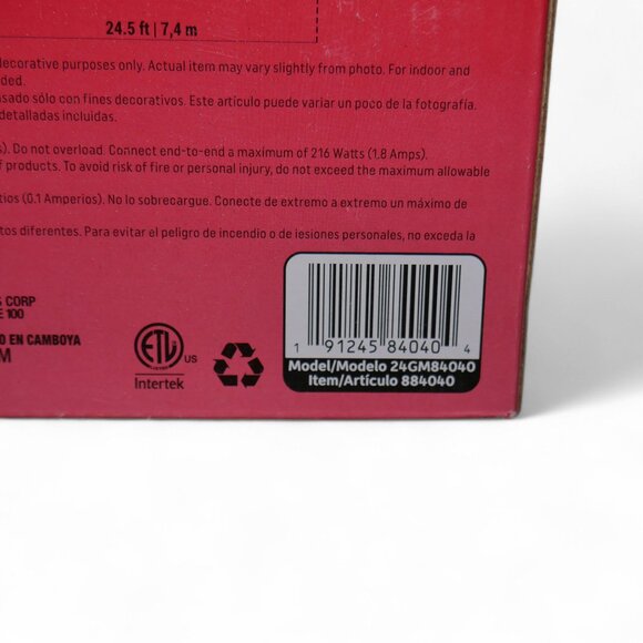 72 Count Color Motion C9 Lightshow Multicolor LED Christmas String Lights Gemmy - Picture 6 of 6